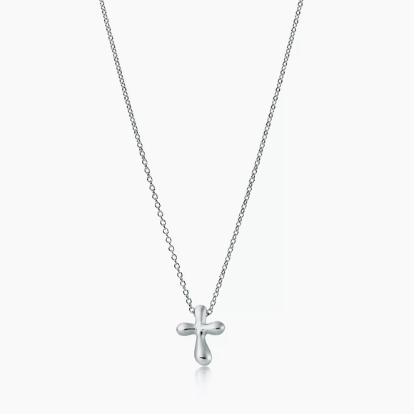 Tiffany & Co. Jewelry - Tiffany & Co Silver Elsa Peretti® Cross Pendant on 16in Chain
